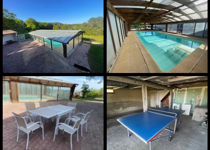 Hébergement de vacances Maison De Avec Piscine Couverte Et Chauffée *